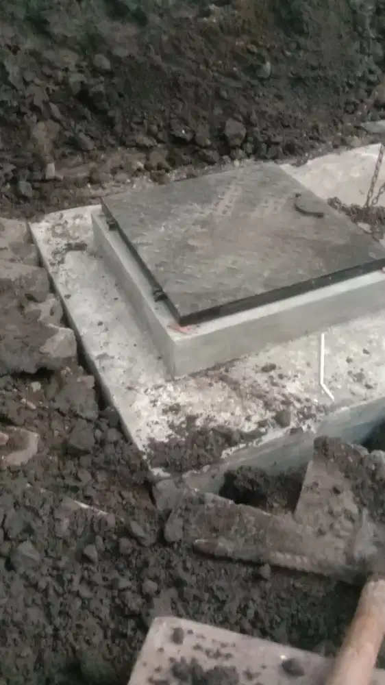 Tandon air tanam cor beton