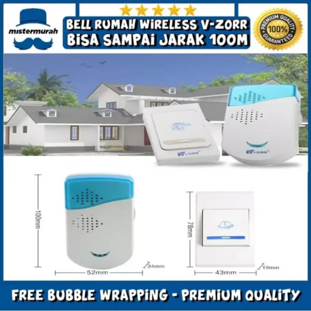 Bel pintu wireless rumah tangga door bell