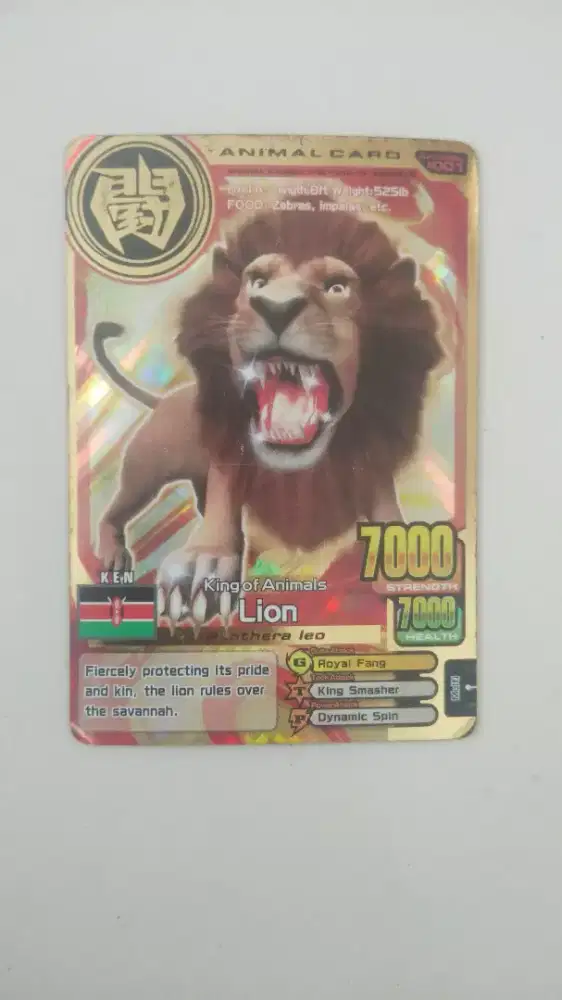 Kartu Lion Aninal Kaiser Versi.2