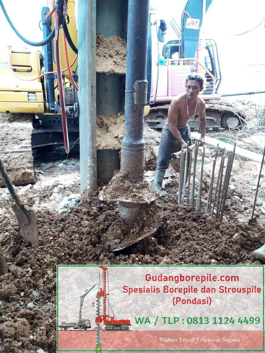 Borepile dan Strouspile Pondasi Di Jakarta Utara