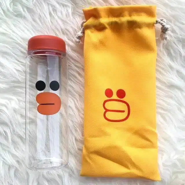 Botol Minum Dengan Karakter LINE Brown, Cony and Sally Bonus Sarung