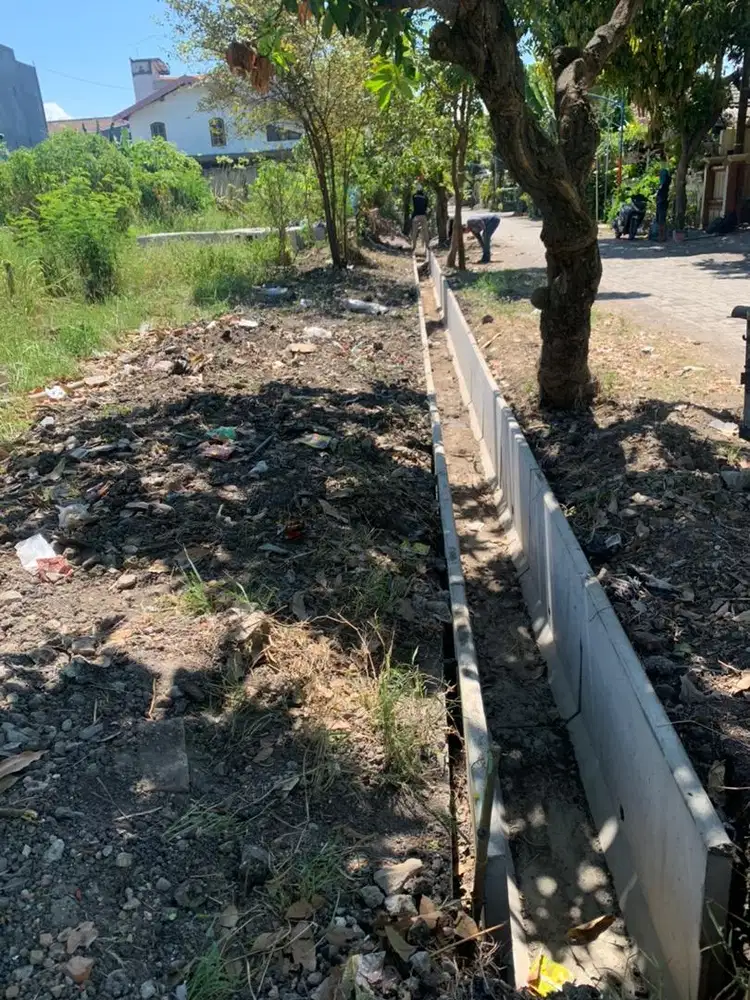 Pasang U-ditch & Pagar panel beton