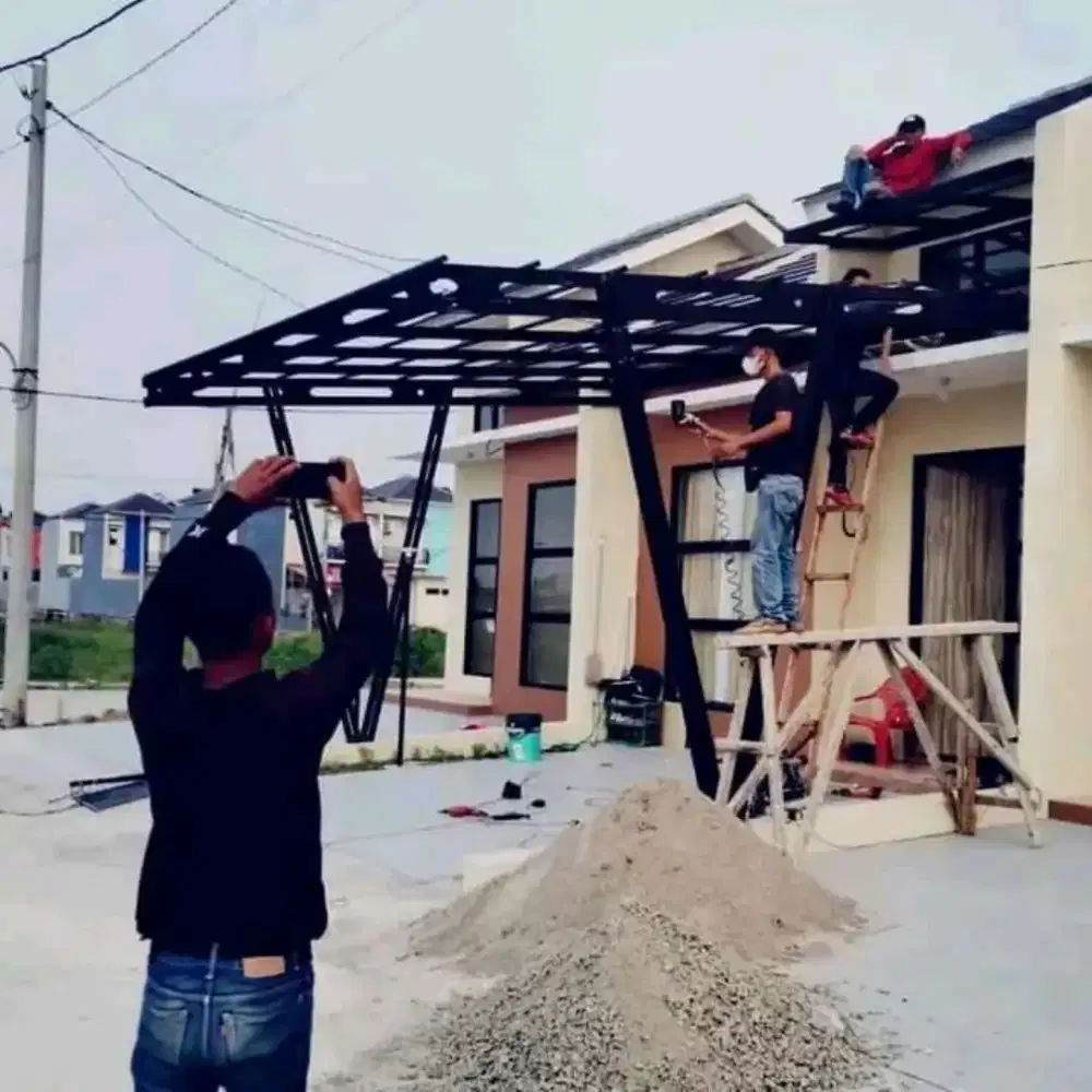 Kanopi baja ringan cat motif