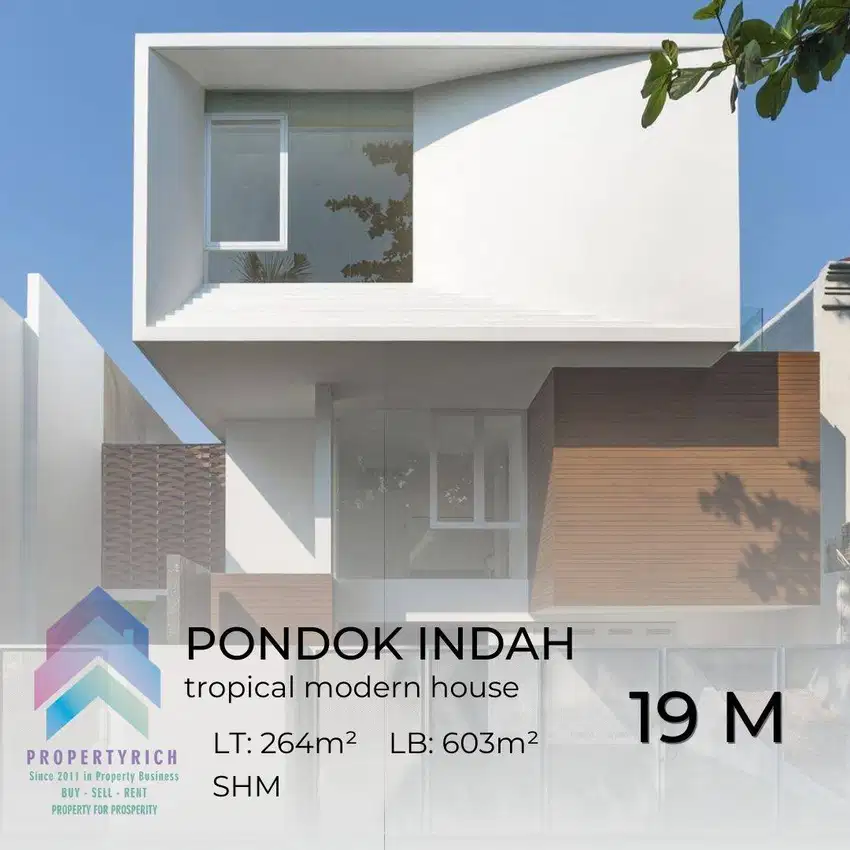 DIJUAL RUMAH DI PONDOK INDAH TROPICAL MODERN BY ATELIER RIRI