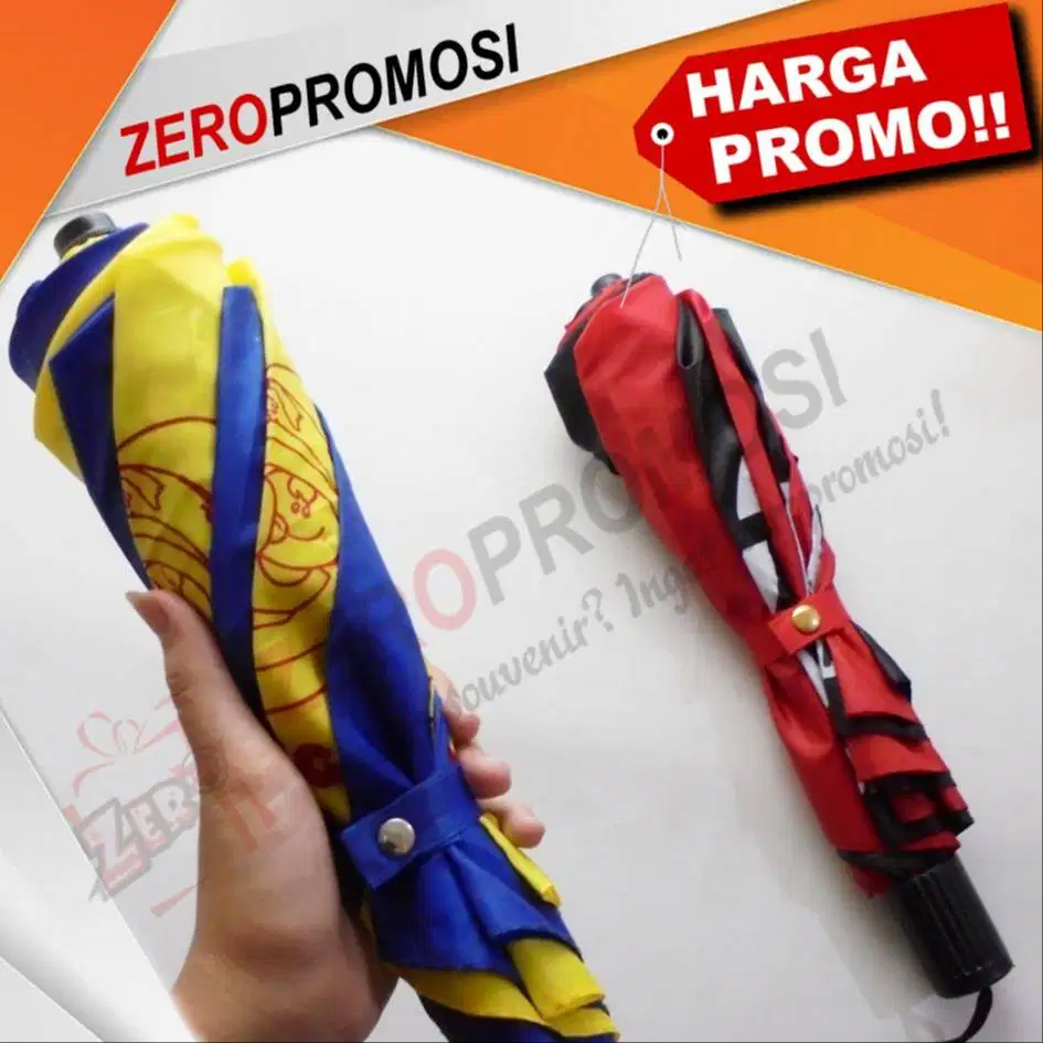 Souvenir Payung Promosi Golf Lipat 2 Otomatis Custom