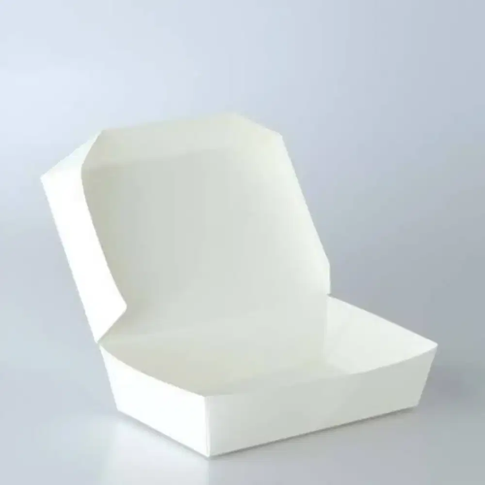 Paper Lunch Box L putih polos