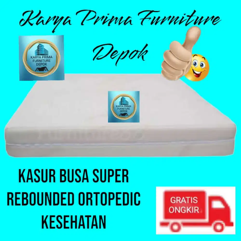 Kasur Busa Super Rebonded Ortopedik 90x200x25cm BONUS BANTAL 1.650.000