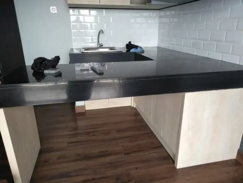 Golden galaxy granite untuk meja dapur