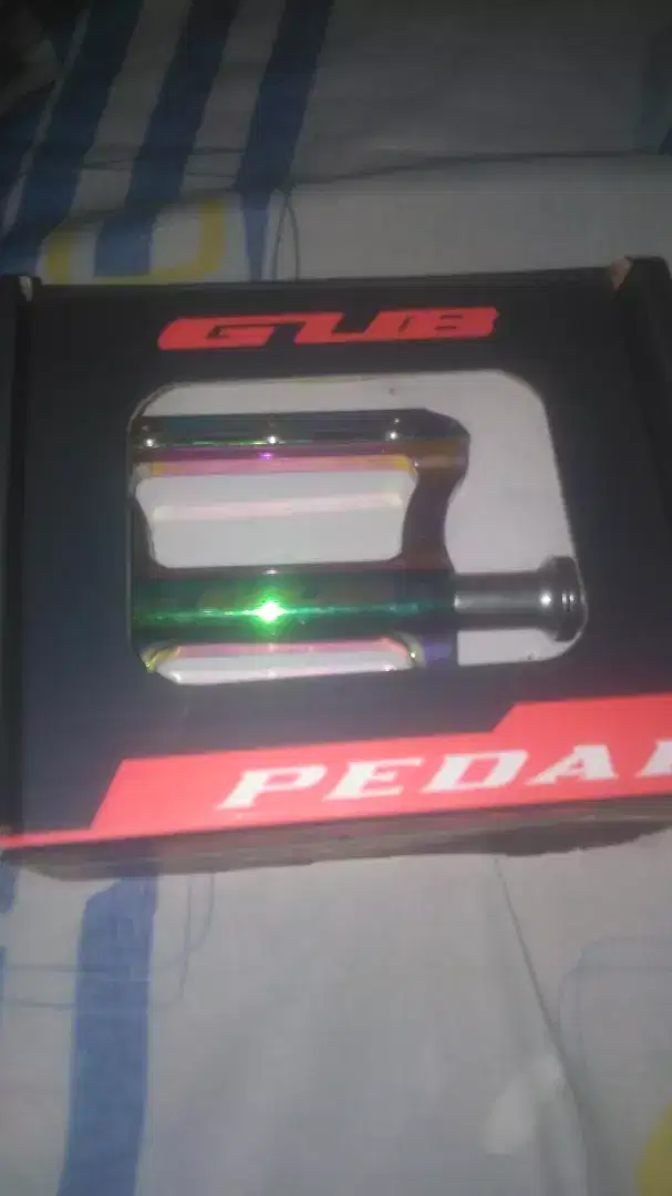 Pedal gub sepeda bicycle gowes colour pelangi rainbow SELI speda lipat