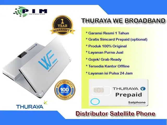 Terminal Satelit Broadband Thuraya WE Garansi Resmi