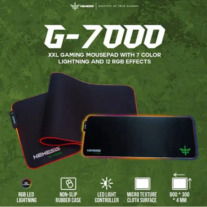 Mousepad Gaming RGB NYK Nemesis G7 XL 80x30