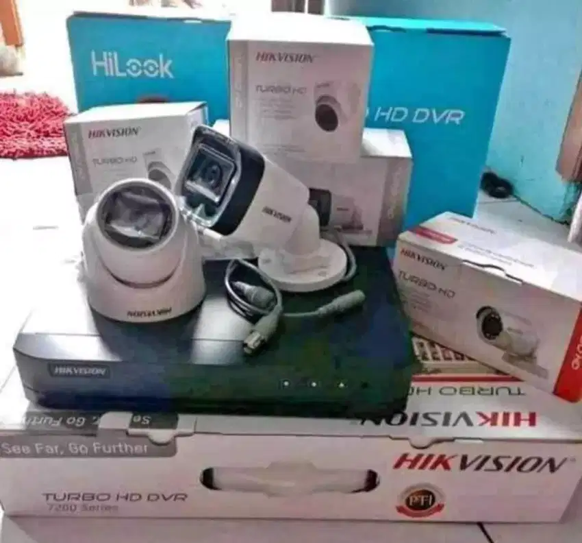 CAMERA CCTV TIPE HILOOK 8 CHANEL MURAH FREE PEMASANGAN