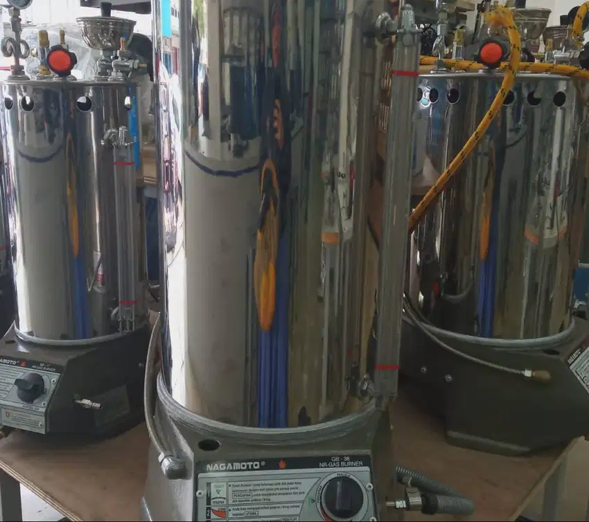 Boiler setrika uap Mamoto dan Nagamoto