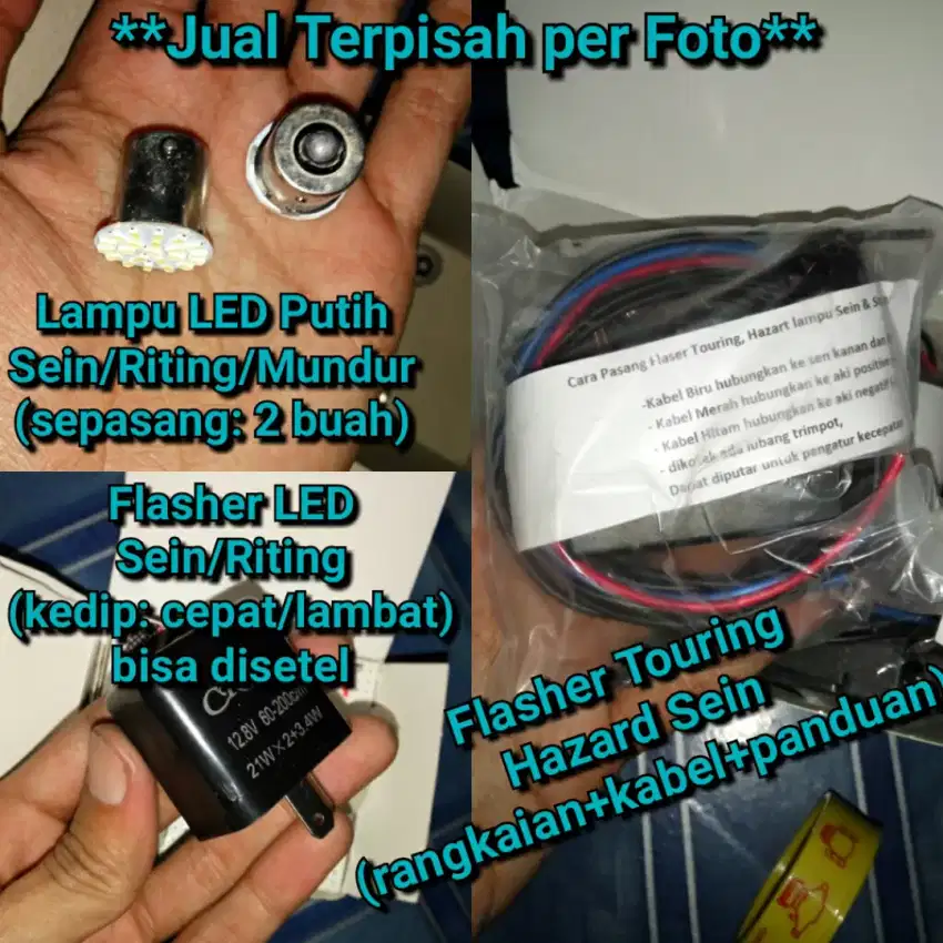 Lampu Sein Riting Mundur Flaser LED Flasher Touring Hazard Turing