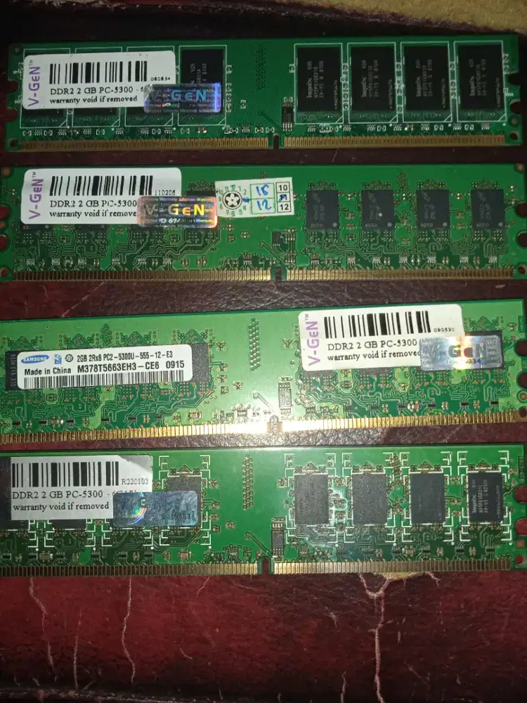 V-GEN DDR2 2GB PC5300/6400 LIFETIME WARANTY JAKSEL