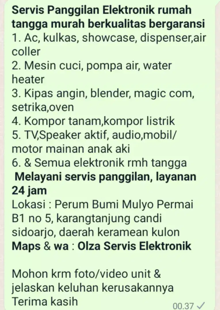 Servis Panggilan kipas Angin,Pompa air,Mesin cuci,Dispenser,Magic com