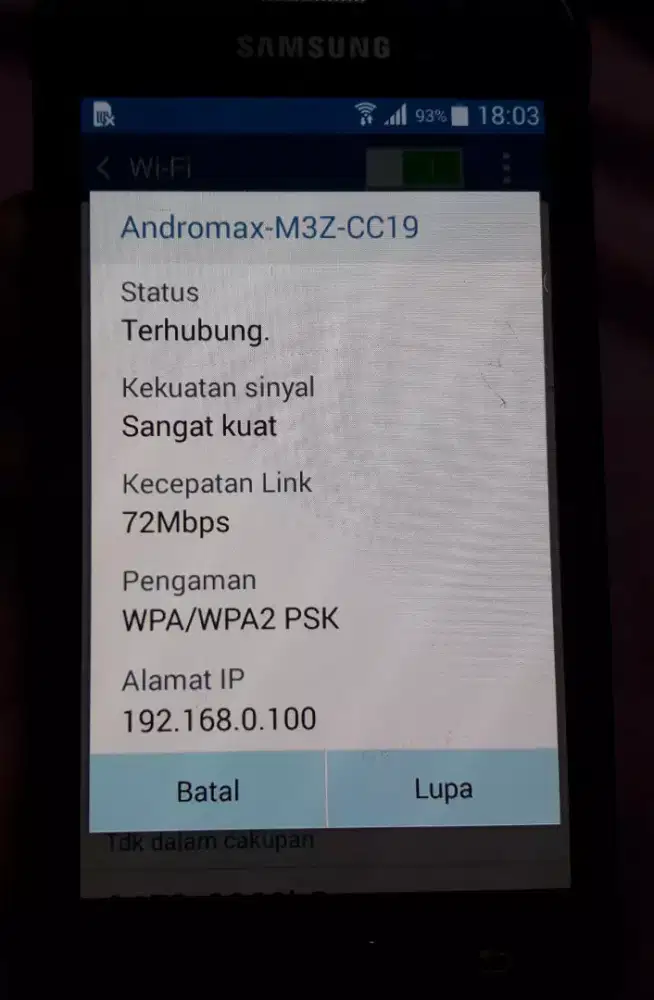 MODEM ANDROMAX  M3Z BIRU