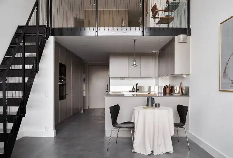 mezanin indoor atas dapur minimalis
