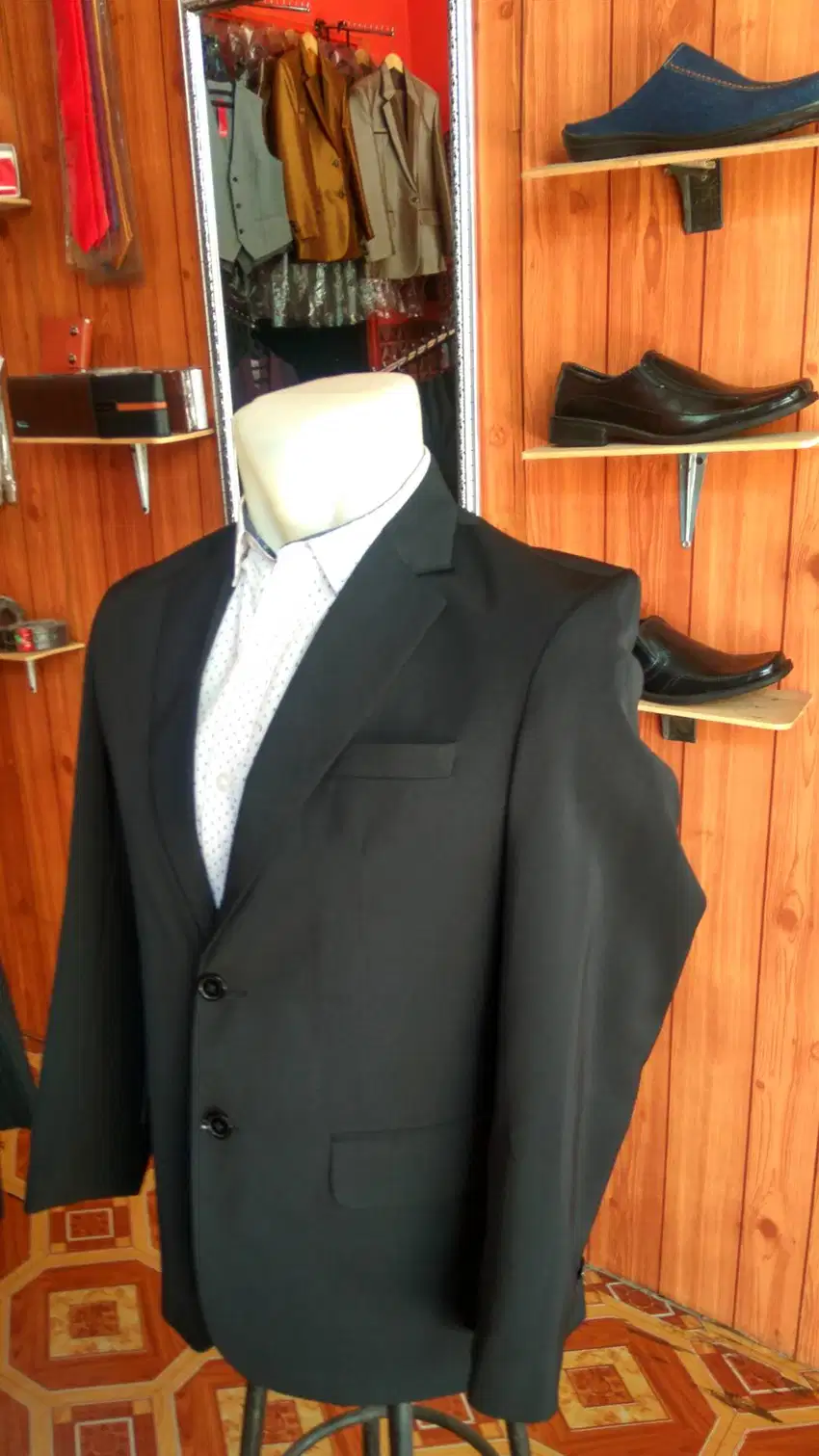 Jas Hitam Blazer Jasket Rompi Dasi Sepatu Pria Wanita Murah Slim Fit