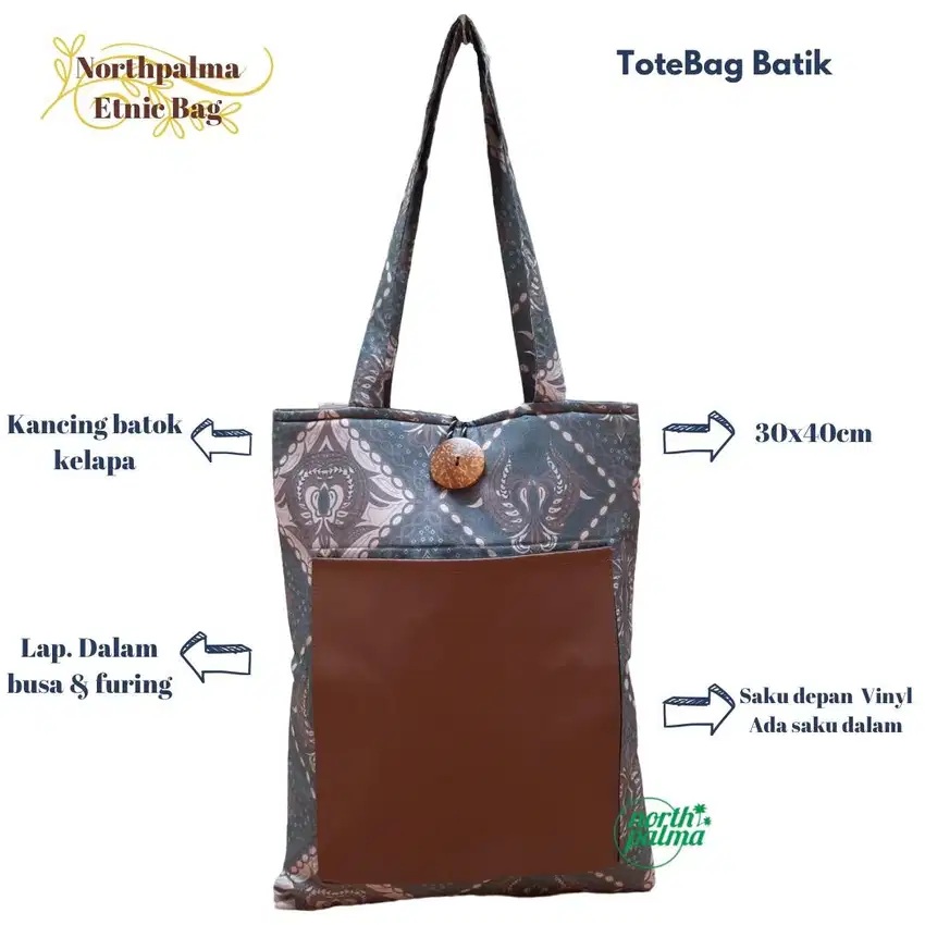 TAS TOTE BAG GOODIE BAG SOUVENIR SEMINAR BATIK