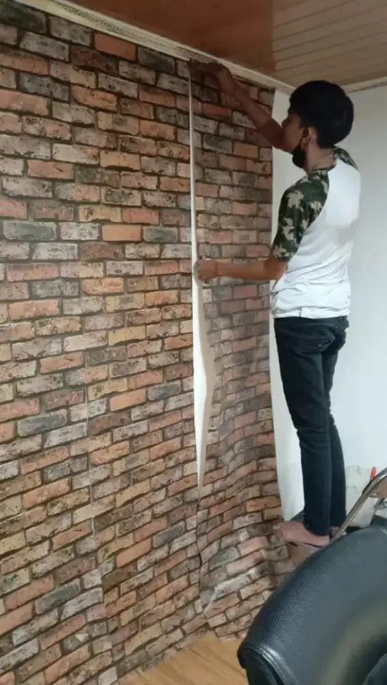 jasa pasang wallpaper dinding dan jual+bahan