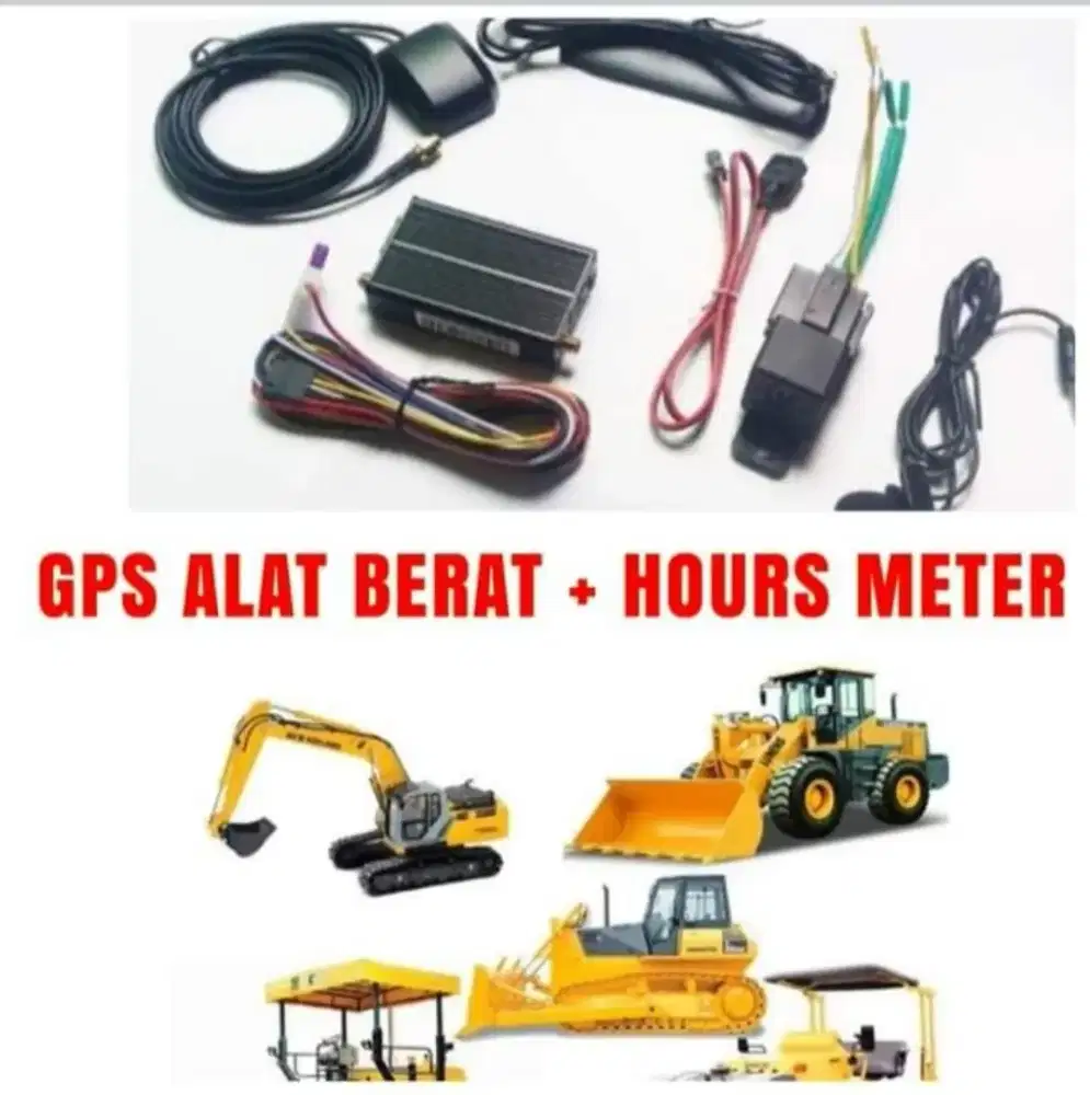 GPS tracker alat berat sensor Hours Meter sensor Jam Kerja