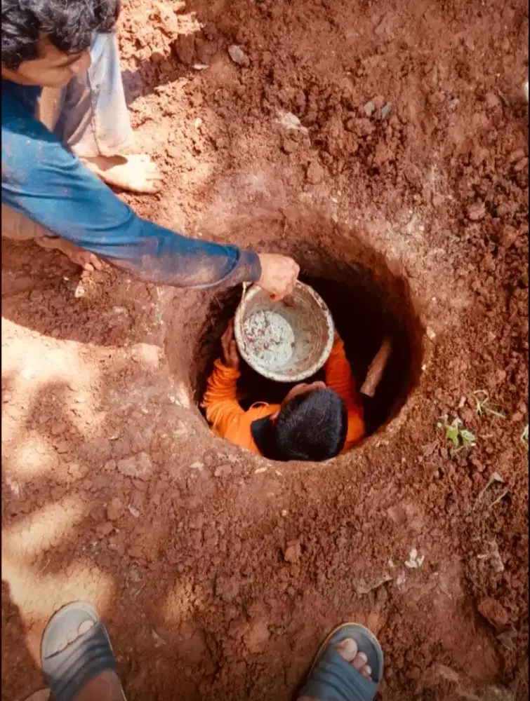 Gali sumur kerek manual