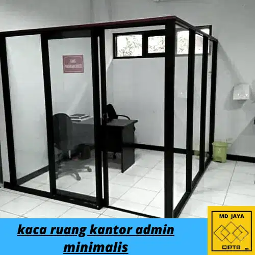 kaca sekat pembatas tangga ruangan kantor desain pembatas sekat kaca