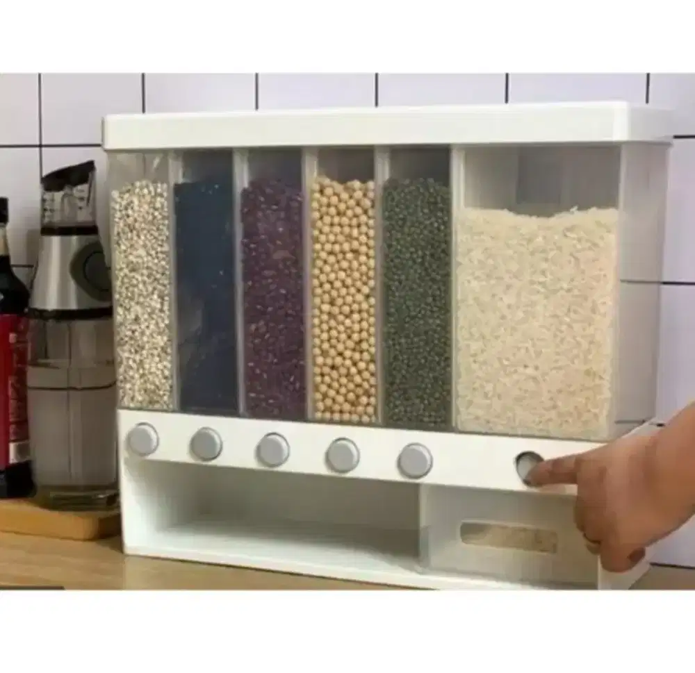 Dispenser  6 skat Dispenser Beras/Kacang/Snack Makanan Kering