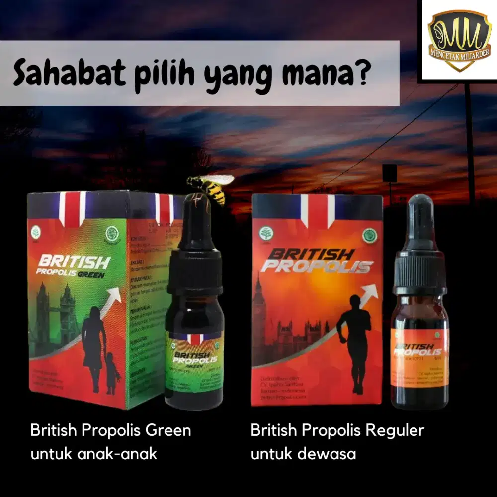 BRITISH PROPOLIS 100% ORI HALAL DAN AMPUH ATASI BERBAGAI PENYAKIT