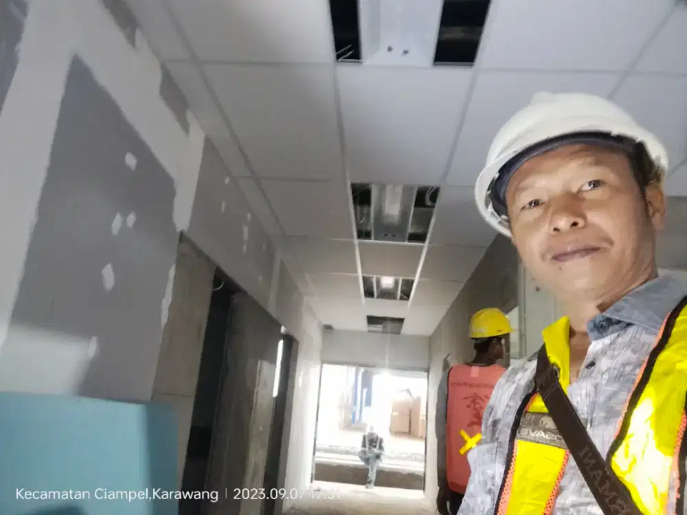 Harga Pasang Plafond Akustik Gyptile Modul 60 x 120, Update Terbaru