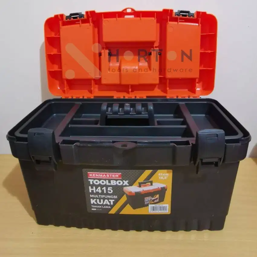 Kenmaster Tool Box H415 Besar Plastic Tempat Perkakas Tukang Gede