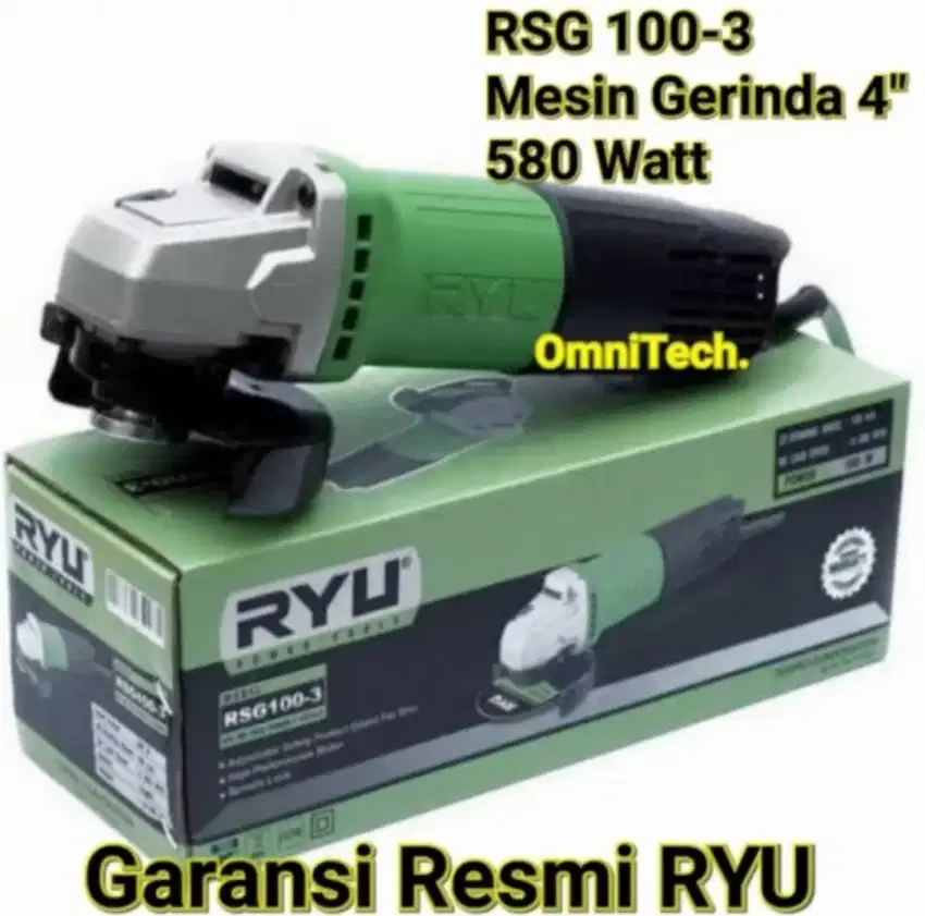 Mesin Gerinda Gurinda 4 RYU RSG 100-3 RSG 100 RSG100 Switch Belakang