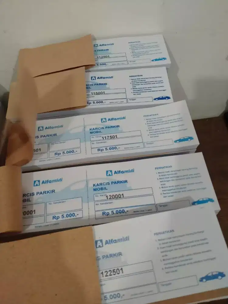 Cetak Nota, karcis,  voucer, kok surat, brosur dll