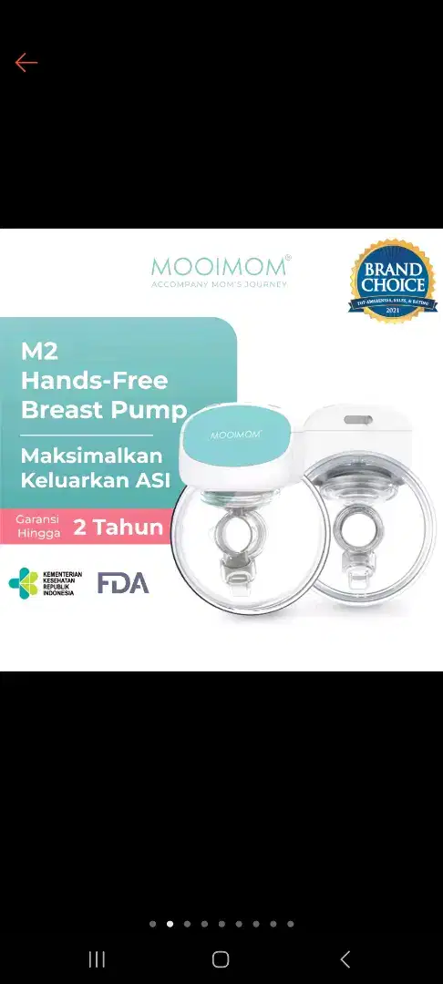 MOOIMOM Handsfree wireless electric breast pump bekas