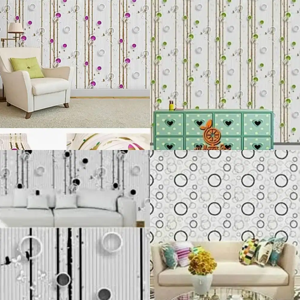pasang wallpaper dan wallsticker dinding rumah