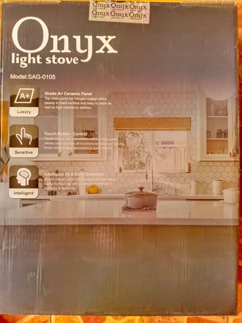 Kompor listrik merk Onyx (light stove) model : SAG-0105