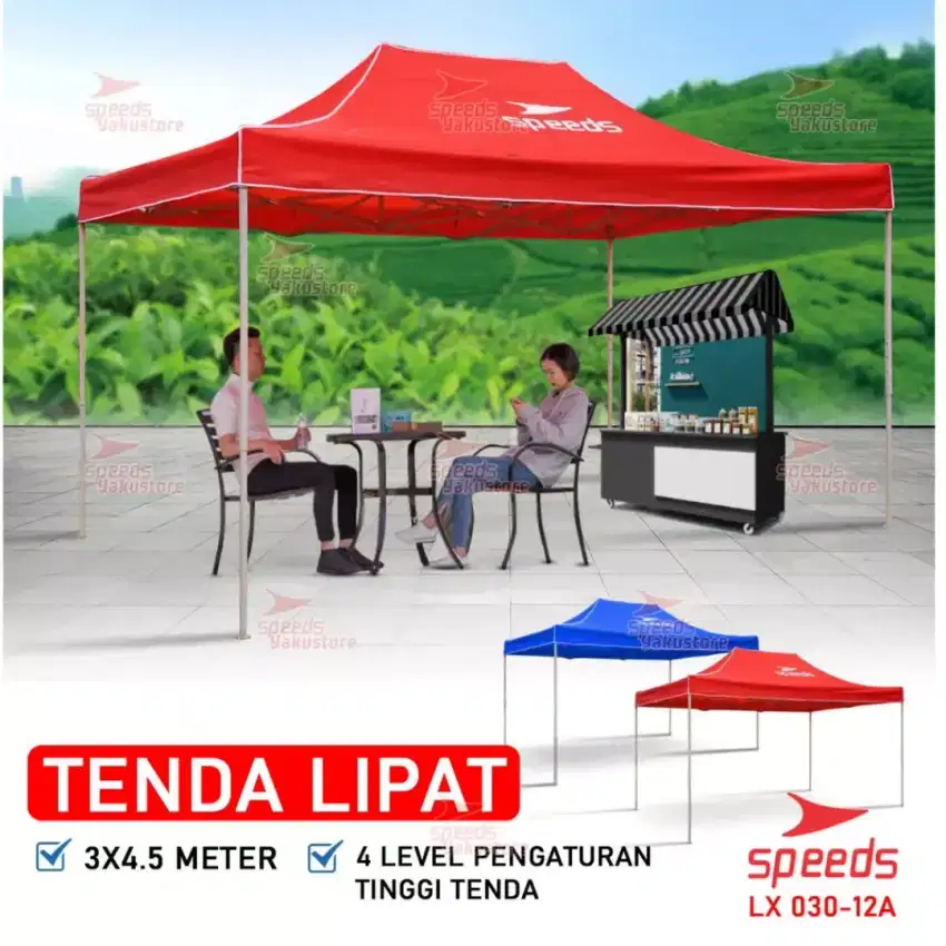 Tenda Lipat Jualan 4.5m x.3m  Speeds