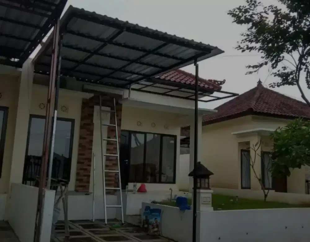 @73 kanopi minimalis modern atap alderon dobel kuat dan kokoh