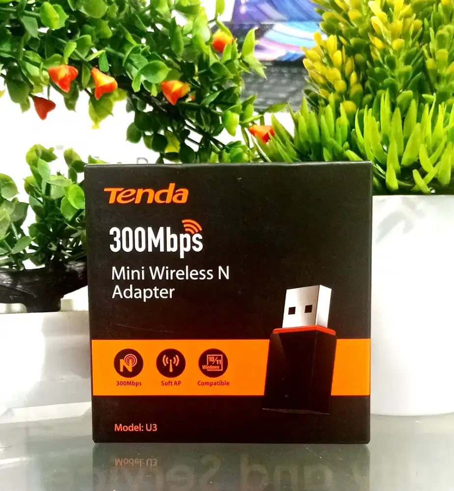 Usb WiFi Mini Tenda U3 300Mbps.Solusi Wifi Laptop Rusak.mediaLand