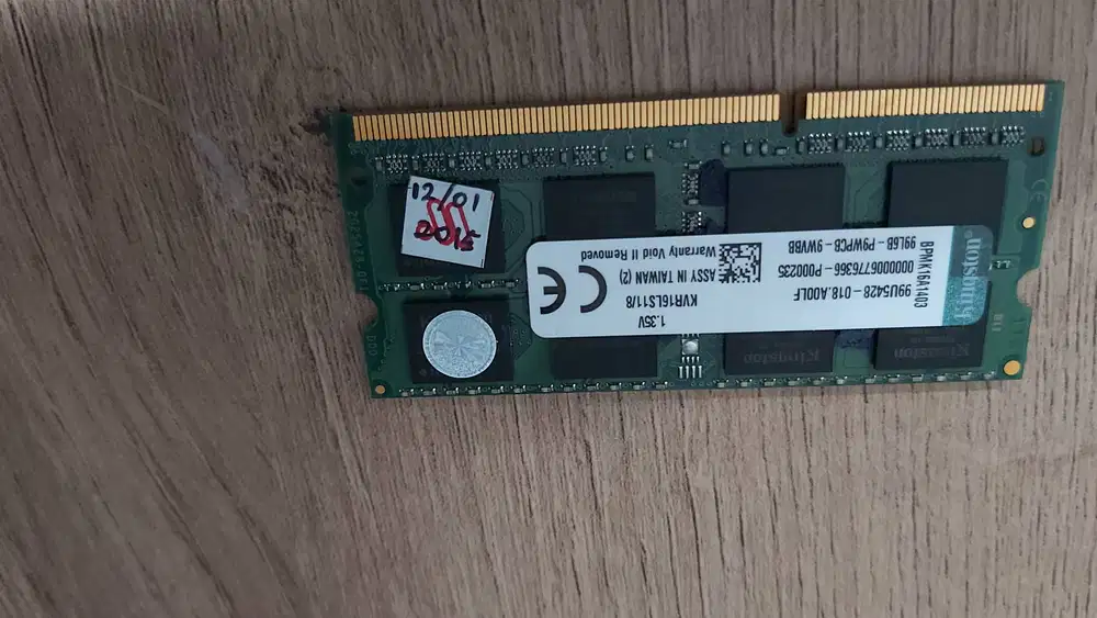 RAM DDR3 SODIMM Kingston 8GB KVR16LS11/8