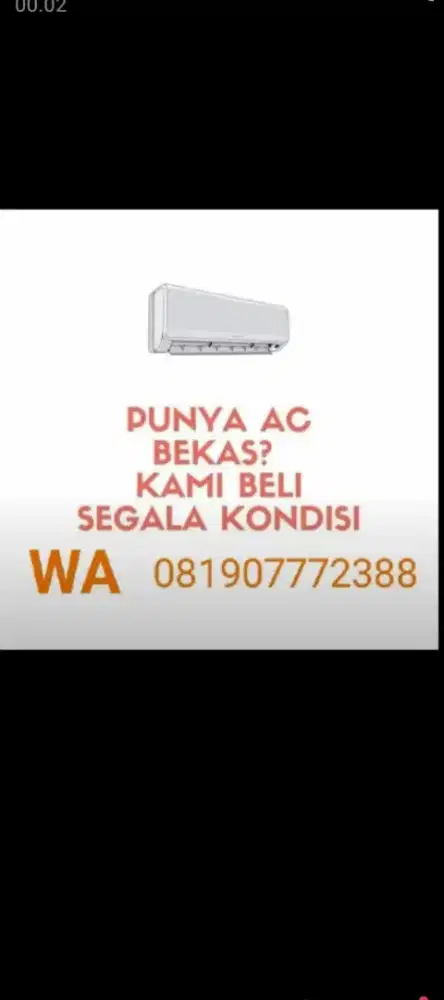 Jual beli ac bekas / seken rusak dan mati