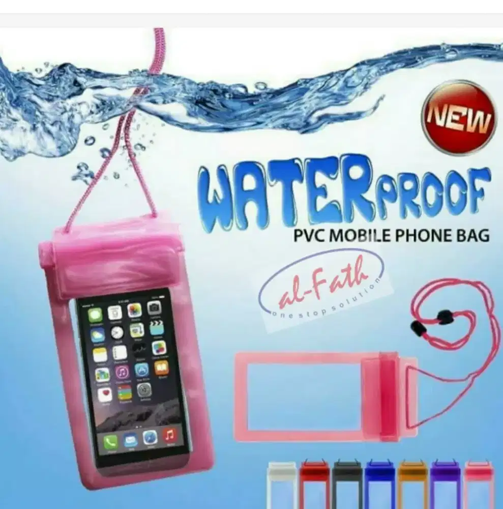 Pelindung hp anti air atau waterproof pvc mobil phone bag Rp 20.000
