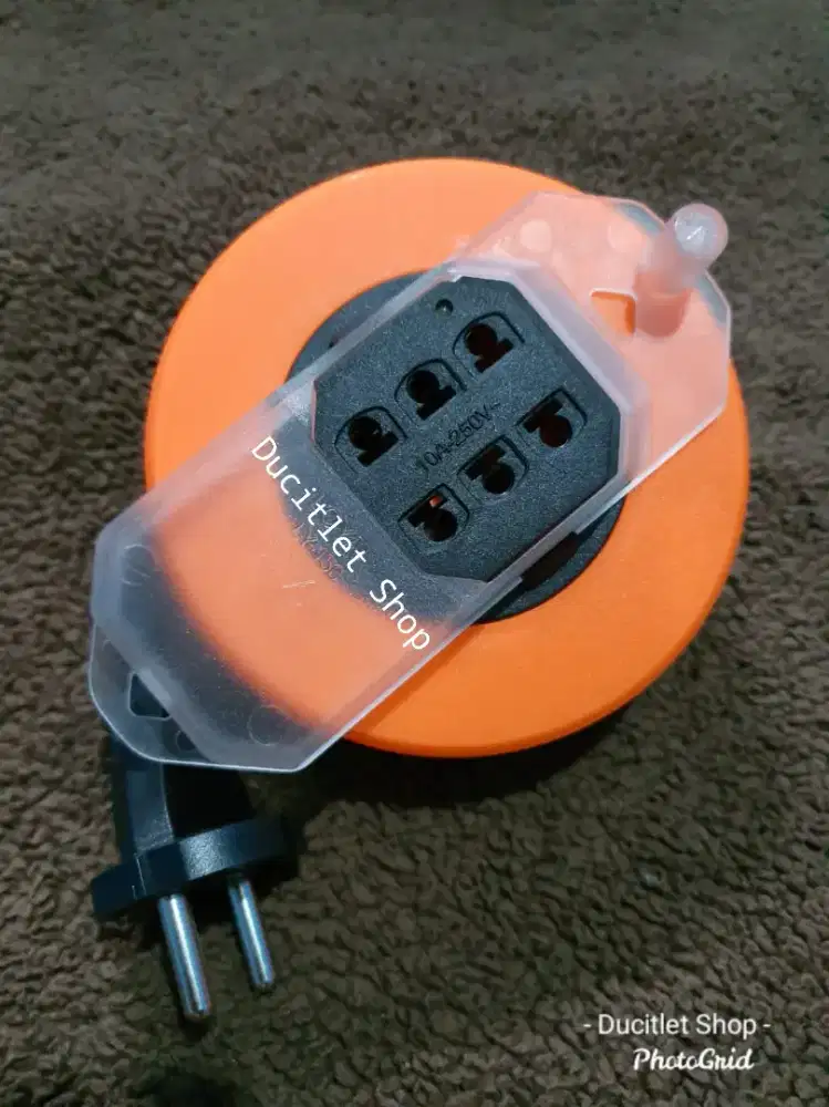 Box Kabel Roll listrik Travel Charger Mini Portable Stop Kontak Hp SNI