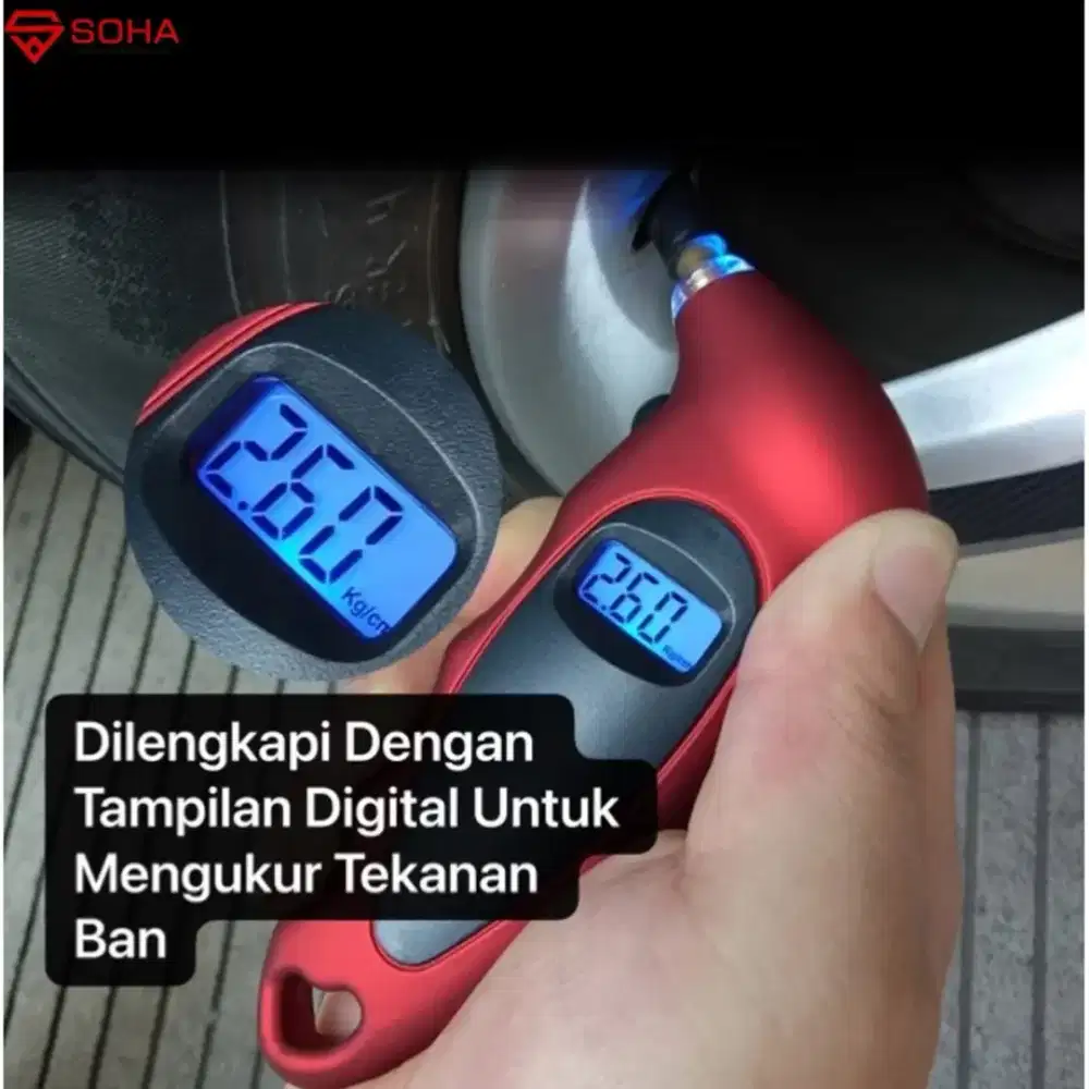 ALAT UKUR TEKANAN ANGIN BAN MOTOR DAN MOBIL DIGITAL TIRE