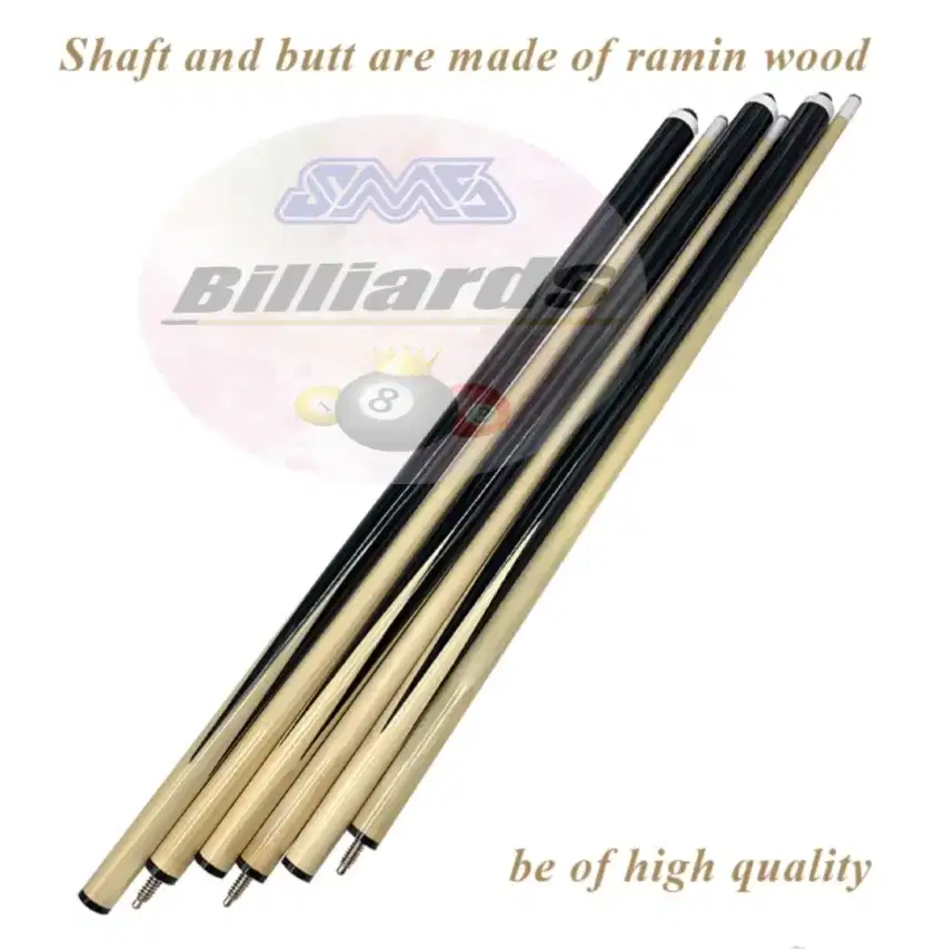 Billiard biliar bilyar pooltable cue stick wood import 13mm