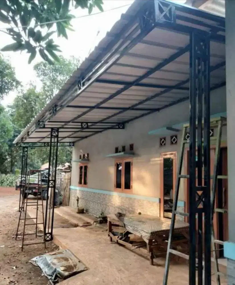 Kanopi minimalis pake holo galpanis yang anti karat