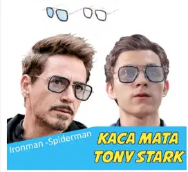 Kacamata Tony Stark Bentuk Kotak Desain Iron Man