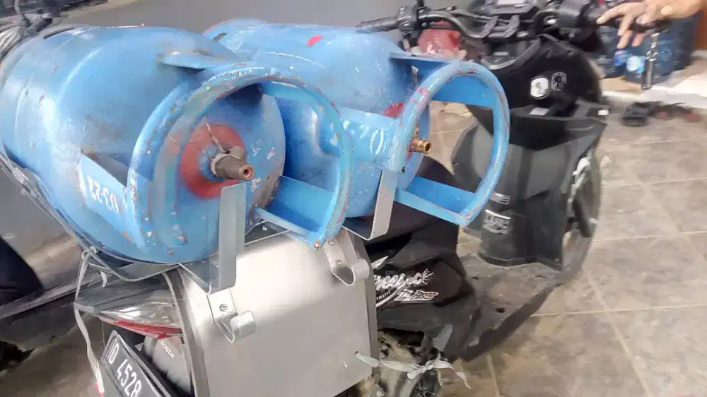 Keranjang Gas 12 Kg ,3 kg dan Galon untuk Motor