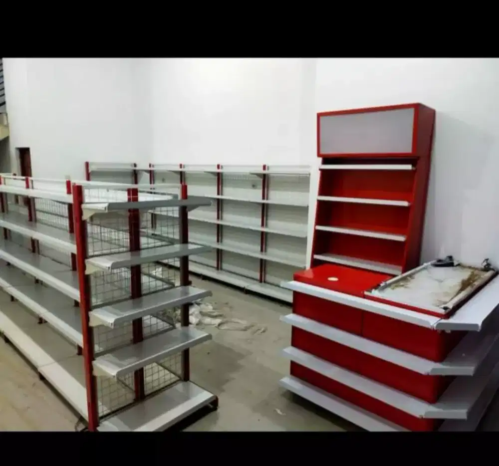 Rak besi toko mini market